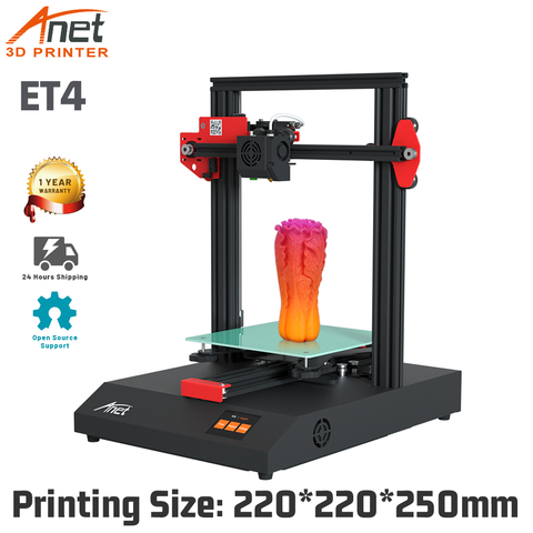Anet-montaje de módulo de marco de Metal ET4 para impresora 3D, con nivelación automática, reinicio de impresión, detección de filamentos, impresora 3D de alta precisión ► Foto 1/6