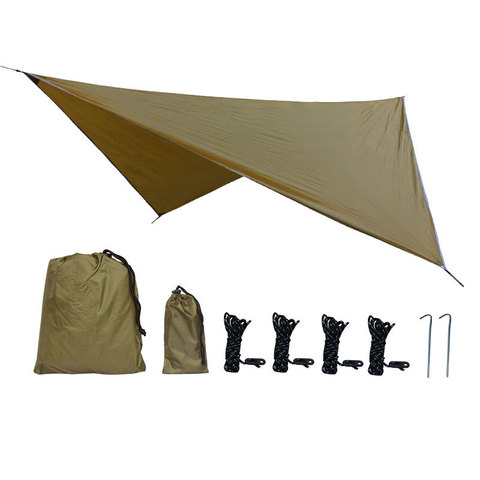 360x290cm lona impermeable carpa sombra de Camping al aire libre hamaca mosca de la lluvia UV jardín toldo parasol ultraligero 5 colores ► Foto 1/6