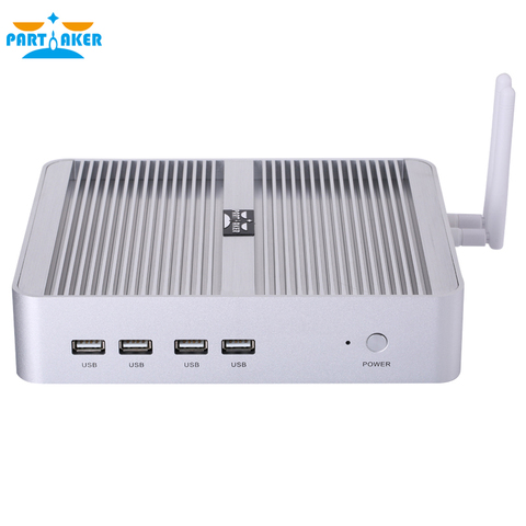 Mini pc Intel Core i5 8250U i5 8259U i3 8145U DDR4 Fanelss Windows 10 pro escritorio NVME SSD 12V i5 7200U DDR3L ► Foto 1/6