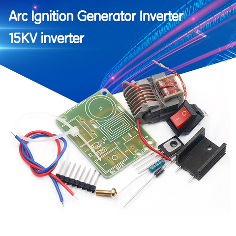 Generador de ignición de arco de voltaje alto CC de alta frecuencia, inversor Boost Step Up 18650 DIY Kit U Core Transformer Suite 3,7 V ► Foto 1/6