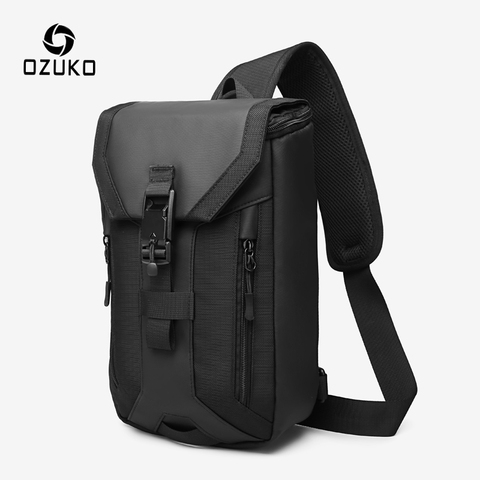 OZUKO, nuevo bolso para hombre, bolso cruzado multicapa, bolso de hombro impermeable de alta calidad, bolso mensajero masculino para adolescentes, bolsos de eslinga para hombres ► Foto 1/6