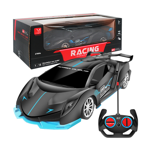 Coche de carreras a Control remoto para niños, juguete de coche con luces, escala 1:18, serie 2,4G ► Foto 1/6