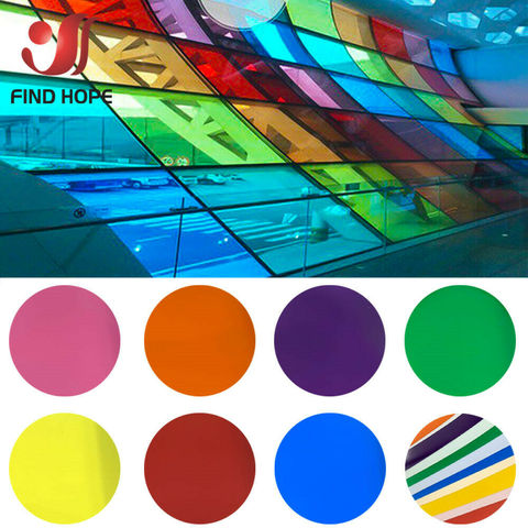 Película autoadhesiva transparente para decoración de puertas y ventanas, tinte Solar Multicolor, Rollo DIY de 20x120cm ► Foto 1/6