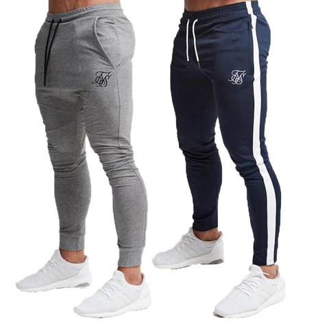 Sik Silk-pantalones de poliéster de alta calidad para hombre, pantalón informal de fitness, para entrenamiento diario, para correr ► Foto 1/6