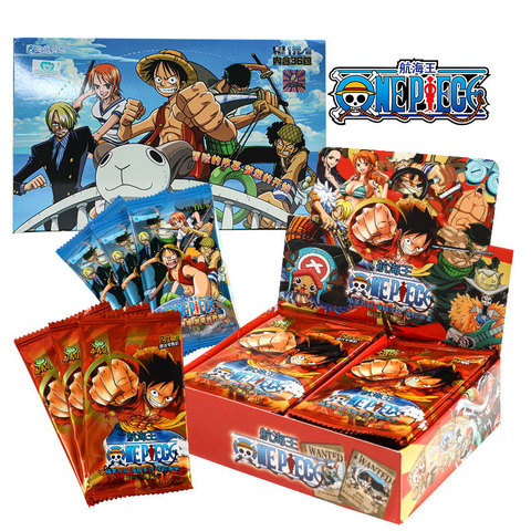 Juego de cartas de animación de One Piece, colección de personajes periféricos, juguete de almacenamiento de tarjetas de chico ► Foto 1/6