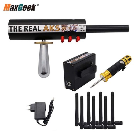 Maxgeek-Detector de metales subterráneo AKS, de largo alcance, 6 antenas, detecta oro, cobre y plata, con filtro ► Foto 1/1