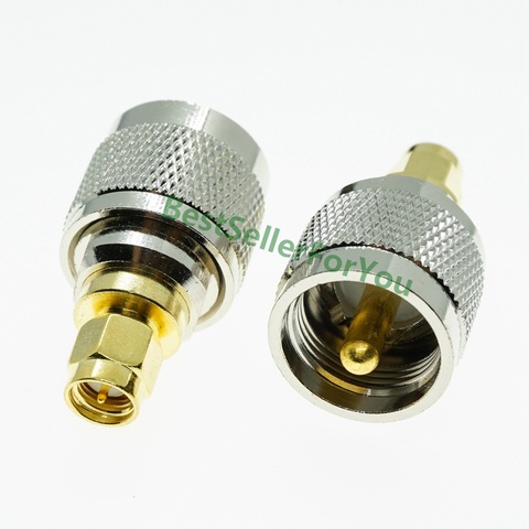 Adaptador de conector RF UHF macho PL259 PL 259, macho a SMA ► Foto 1/6