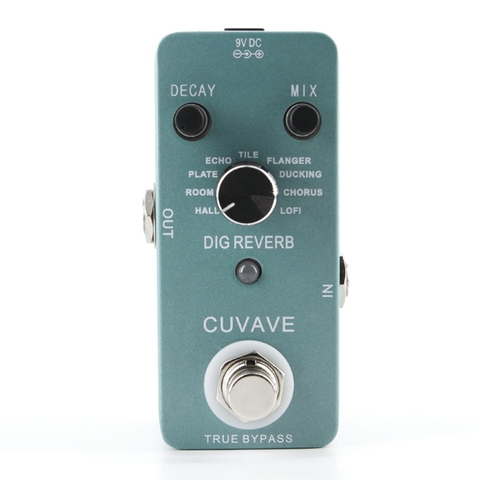 Cuvave-Mini Pedal de efecto de reverberación Digital, 9 tipos de reverberación, True Bypass, piezas y accesorios de guitarra con carcasa completamente de Metal ► Foto 1/6