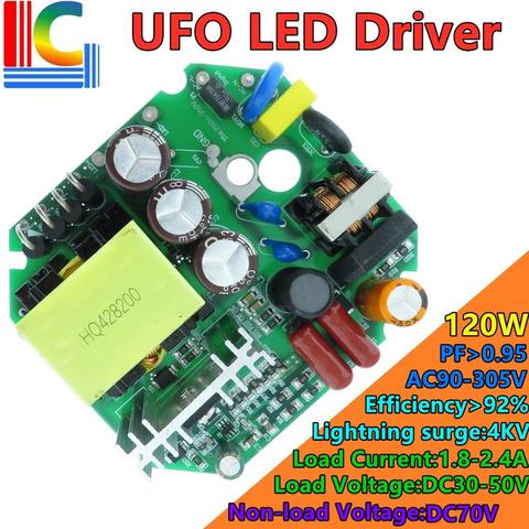 Transformador de iluminación 80W 90W 100W 110W 120W AC85-305V fuente de alimentación del controlador LED DC30-50V de salida 1800mA 2100mA 2400mA para lámpara de maíz ► Foto 1/6