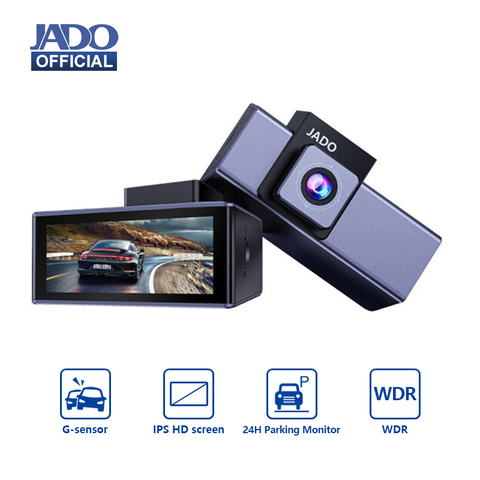 JADO D320C cámara de salpicadero del coche Cámara grabador de vídeo DVR Dashcam 24 Monitor de aparcamiento MINI Dvr Drining grabador 1080P IPS pantalla ► Foto 1/5