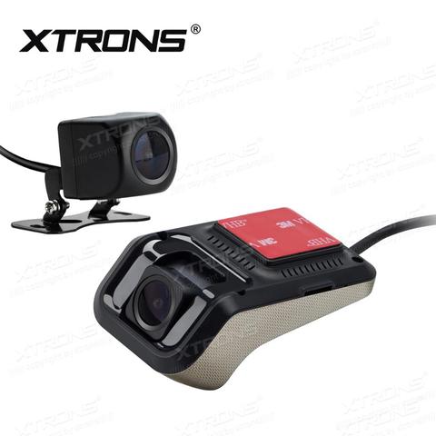 XTRONS-Sistema de grabador de vídeo DVR delantero y trasero para coche, lente Dual gran angular, cámara sin función ADAS, 1280x720 HD, DVR027S ► Foto 1/5