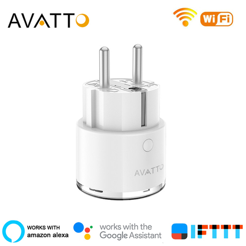 AVATTO Smart Plug, enchufe Wifi de Control remoto EU 16A/10A con Monitor de potencia que funciona con la aplicación Tuya Google Home,Alexa,IFTTT ► Foto 1/6