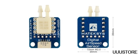 Matek System Mateksys-Sensor de velocidad aerodinámica analógico, ASPD-4525 para Dron de carreras con visión en primera persona, Marco F405 F722 F411 ► Foto 1/4