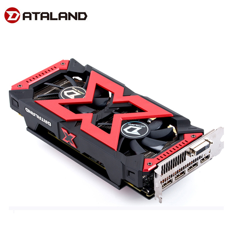 Tarjeta de vídeo para videojuegos Dataland RX580 4GB x-serial, tarjeta gráfica GPU RX580 4G, juego de ordenador para tarjetas de vídeo AMD ► Foto 1/5