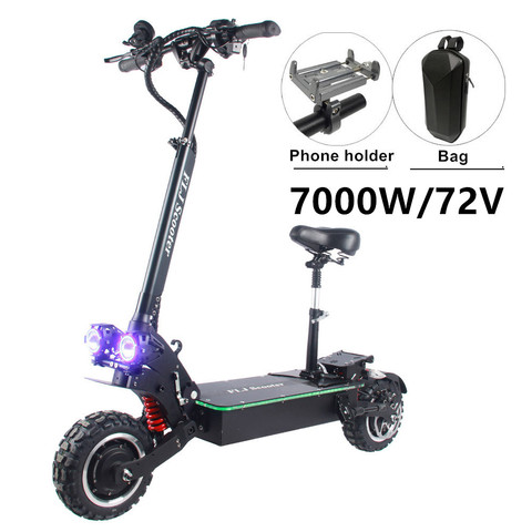 FLJ-patinete eléctrico de 72V y 7000W, con motores duales, led acrílico, de alta velocidad ► Foto 1/6