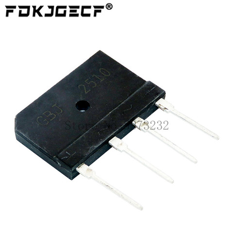 5 uds 25A 1000V Puente rectificador de diodo GBJ2510 ZIP en Stock ► Foto 1/2