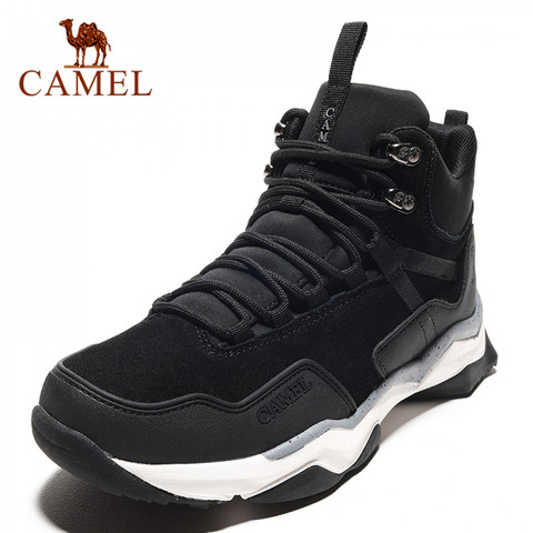 CAMEL invierno nuevo estilo típico hombres zapatos de senderismo Zapatos de deporte de corte alto al aire libre Jogging zapatos atléticos cómodas zapatillas cálidas ► Foto 1/6