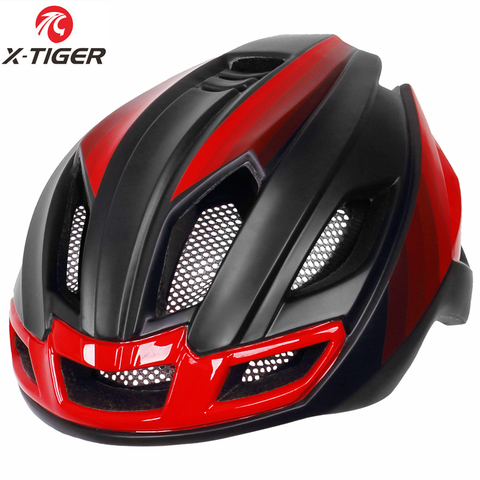 X-tiger-Casco ultraligero para ciclismo, moldeado integralmente, seguro, para hombre y mujer ► Foto 1/6