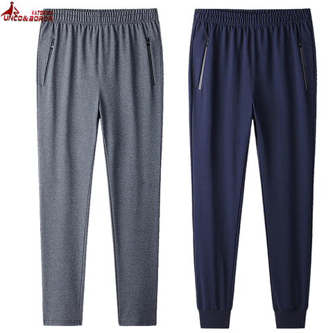 Pantalones deportivos de talla grande para hombre, ropa de calle de Fitness, pantalones de entrenamiento, 7XL, 8XL, 9XL ► Foto 1/5