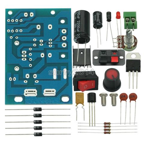 Módulo de fuente de alimentación de reducción, regulador de tensión regulable con interruptor de encendido/apagado, CC, LM317, 5V-35V ► Foto 1/4