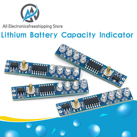 Indicador de capacidad de batería de litio 1S 2S 3S 4S solo 3,7 V 18650, módulo por ciento de nivel de potencia, probador de tablero de pantalla LED ► Foto 1/6