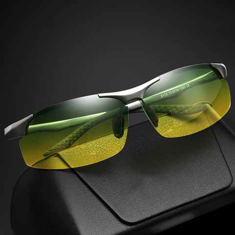 VEITHDIA-gafas de sol polarizadas para hombre, lentes fotocromáticas de visión nocturna para conducir, sin montura, 2173 ► Foto 1/6