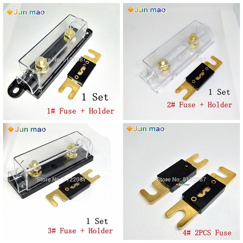 Fusible ANL para portafusibles automotrices, Fusible ANL con Fusible 40A 60 80 100 120 225 275 300 400A 450A 500 AMP, 2 uds. ► Foto 1/5
