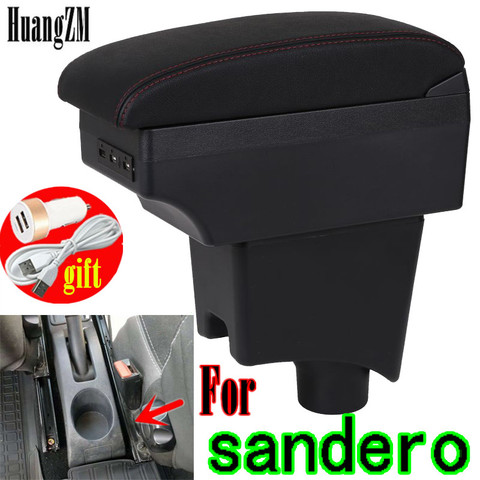 Reposabrazos para Renault Sandero, caja de almacenamiento central, reposabrazos ► Foto 1/6