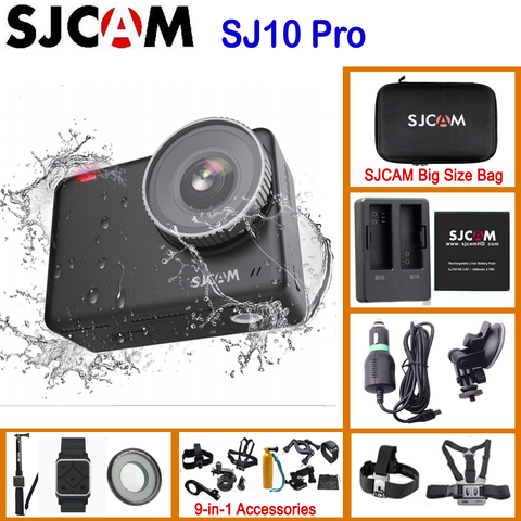 SJCAM SJ10 Pro Gyro EIS supersuave 4K 60FPS WiFi Remote Cámara de Acción 1300mAh batería de la batería Ambarella H22 Chip 10m cuerpo impermeable DV ► Foto 1/6