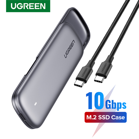 UGREEN SSD caso M.2 NVMe caja USB C PCIe M2 SSD Caddy para Samsung 970 EVO x tipo C 3,1 Gen2 M + B M clave caso adaptador ► Foto 1/6