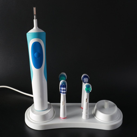 Soporte de soporte para cepillo de dientes Oral B, Base de soporte para cepillo de dientes eléctrico para baño, cabezales con agujero de cargador ► Foto 1/6
