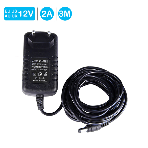 Adaptador de fuente de alimentación conmutada para dispositivos electrónicos adaptador de fuente de alimentación conmutada para 90V-264V AC 50/60Hz con conector DC 3M de longitud, modelo 12V2A ► Foto 1/5