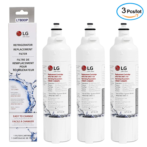 Reemplazo de LG LT800P ADQ73613401, elemento de filtro de refrigerador, adecuado para LG GF-5D712SL GF-AD701SL, 3 paquetes ► Foto 1/6