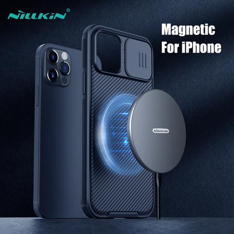 Nillkin-funda magnética para iPhone 12 Pro Max, cubierta trasera de privacidad para cámara deslizante, 6,1 pulgadas ► Foto 1/6