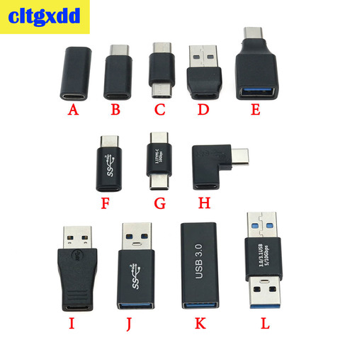 1pc USB tipo C Adaptador convertidor de macho a hembra Micro PORTÁTIL USB-C de carga adaptador de sincronización de datos de tipo-C conector Jack para el teléfono Tablet ► Foto 1/6