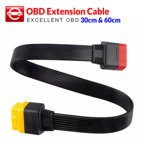 Launch-Cable de extensión OBD, accesorio para X431 V/V +/PRO 3/Easydiag 3,0/Mdiag/Golo principal OBD2, conector extendido de 16 pines macho a hembra ► Foto 1/6