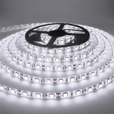 Tira de LED 2835 para decoración, cadena de lámpara de flujo luminoso más alto que el anterior 3528, 5630, 5050 SMD, 60 LED/m, 12V, 5m/rollo ► Foto 1/6