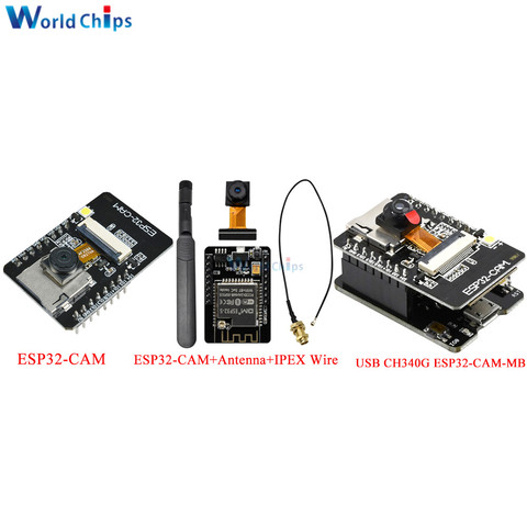 Módulo de ESP32-CAM con WiFi y Bluetooth, CH340G ESP32-CAM-MB Micro USB, con cámara OV2640 y antena IPEX para el desarrollo IOT de casa inteligente ► Foto 1/6