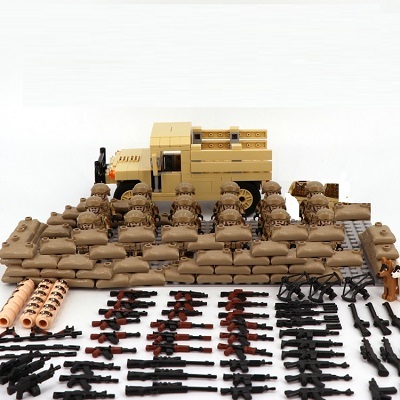 Figuras de soldados de las fuerzas especiales de EE. UU., 18 unids/lote, arma SWAT, Mini Playmobil, bloques de construcción militares, juguete Original Compatible ► Foto 1/1