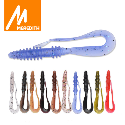 Meredith loco Wag 5cm 0,6g 20/Uds Mini cebos blandos para pesca Pesca Artificial suave cebo depredador abordar atrae a la pesca suave señuelos ► Foto 1/6