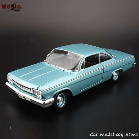 Maisto-coche Retro de aleación Chevrolet BEL, modelo de coche clásico, decoración de coche, regalo, 1:18, 1962 ► Foto 1/6