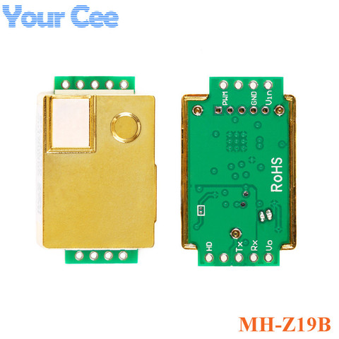 MH-Z19 MH-Z19B MH Z19C MH-Z19C infrarrojos CO2 Sensor Monitor de CO 2 Gas de dióxido de carbono MÓDULO DE Sensor DE 0-5000ppm UART salida PWM ► Foto 1/6