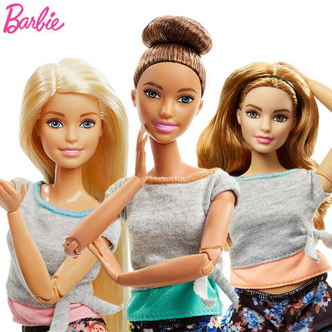 Muñeca Barbie de Yoga hecha de forma Original para mover, juguetes para muñecas articuladas, ropa deportiva de Barbie para muñecas, juguetes para regalo Historial de precios y revisión