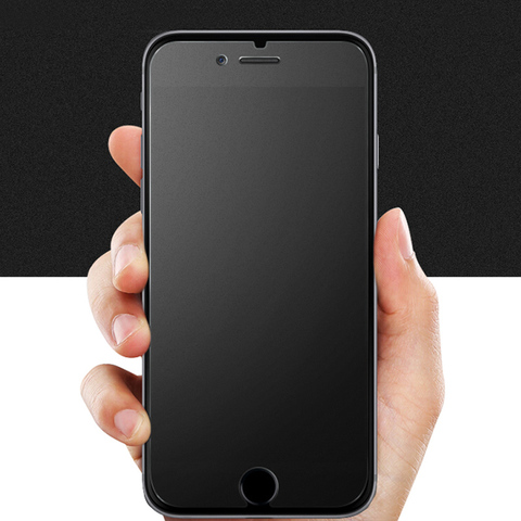 Protector de pantalla mate para iPhone, película protectora de vidrio  templado para iPhone 11 Pro Max, X, XS, XR, 8 Plus, 7, 7