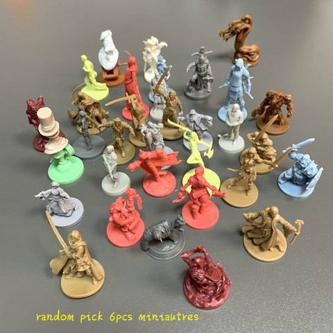 Lote de 6 uds. De miniaturas de Héroes, figuras para juego, modelo de juguete aleatorio ► Foto 1/6