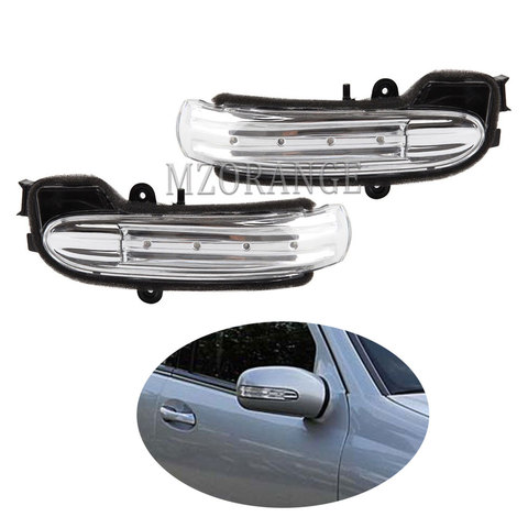 LED de espejo retrovisor de señal de vuelta de luz para Mercedes-Benz W203 4 puerta 2004-2007 ala lado lámpara de espejo lado indicador de luz ► Foto 1/6