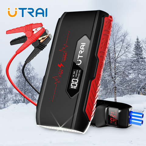 UTRAI Jstar 3 1600A mini arrancador de batería de coche, Banco de energía de batería de emergencia portátil, Auto Booster, medida de voltaje de la batería del coche ► Foto 1/6