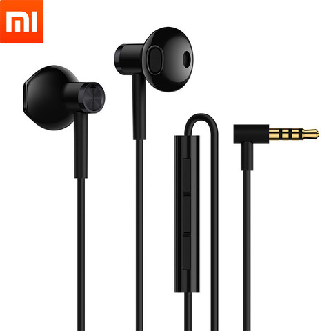 Xiaomi-auriculares híbridos con controlador Dual, auriculares internos universales de 3,5mm, con micrófono, para MI Max 2, Redmi Note 7 pro, 4X, 5 ► Foto 1/6