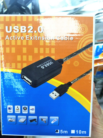 Repetidor activo USB 2,0 de 5-20 M, 30 pies, macho a hembra, adaptador de Cable de extensión F/M, 5/10/15/20 metros ► Foto 1/2