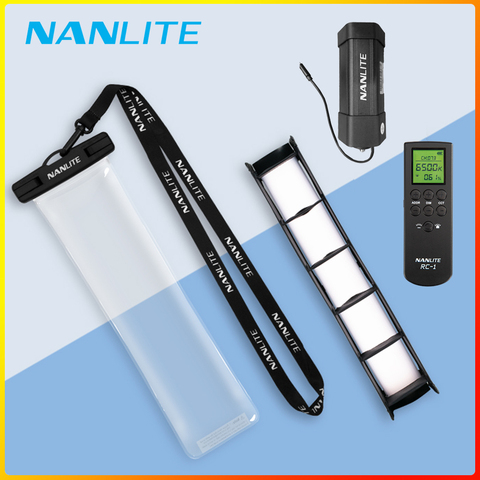 Nanlite-Accesorios de luz pavalube II 6C, bolsa de huevos a prueba de agua, softbox, rejilla, control remoto, trípode, fuente de alimentación ► Foto 1/6